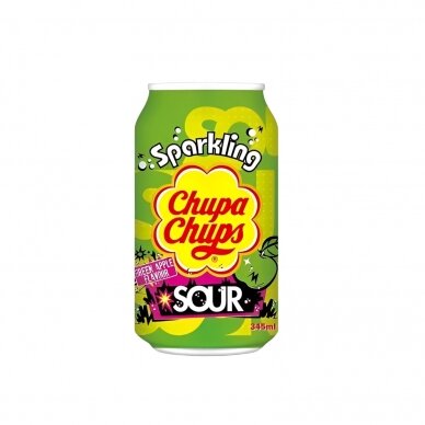 Gaivusis gėrimas CHUPA CHUPS SOUR Apple 345ml