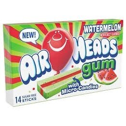 Kramtomoji guma Airheads Gum ( Arbūzinė)  33g