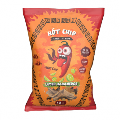 Traškučiai HOT CHIP Limed Habaneros ( AŠTRU) 80g